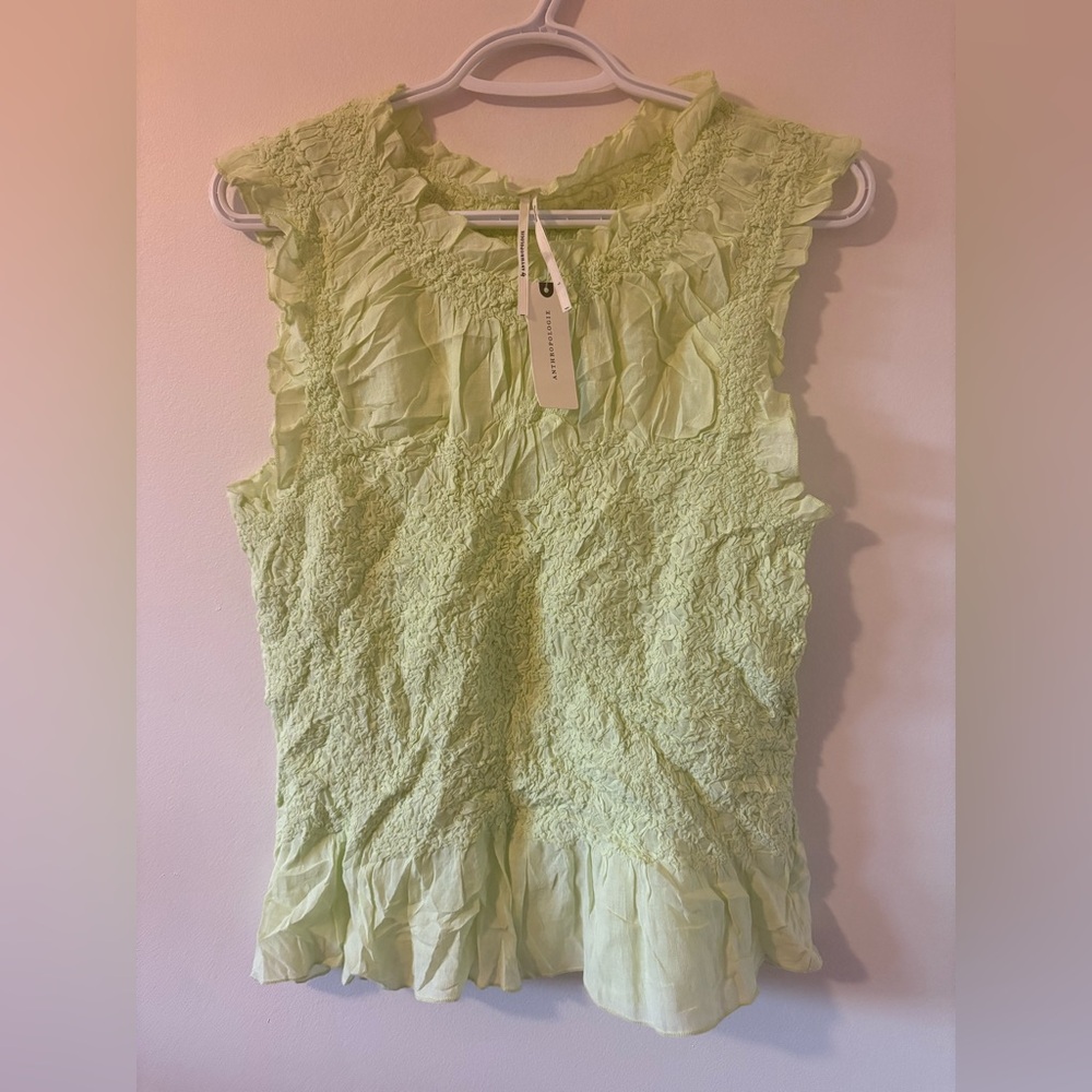Anthropologie Top Mint Women’s Large